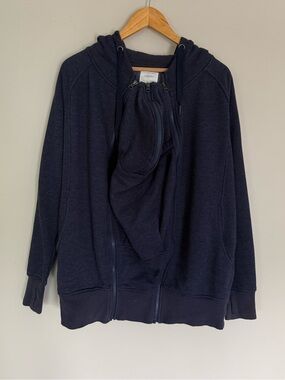 Seraphine Navy Blue 3 In 1 Maternity Baby Wearing Nursing Hoodie Sweater Sz
S